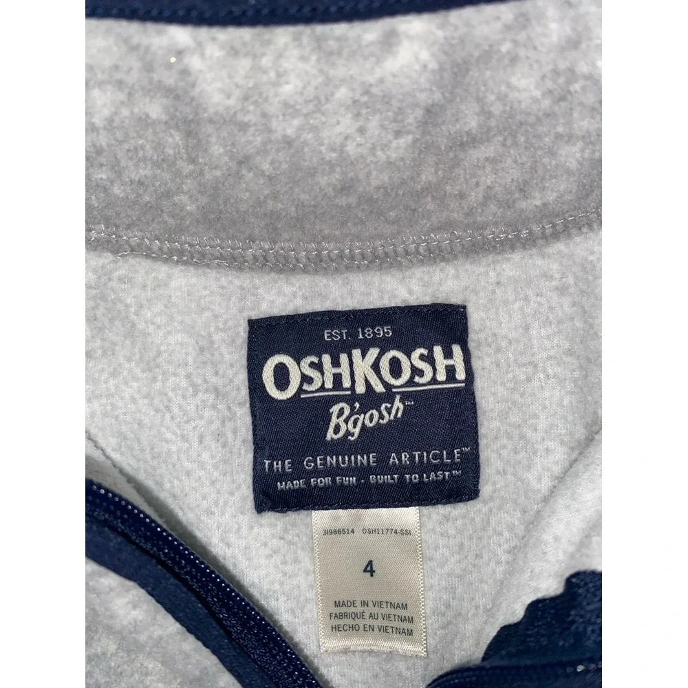 Oshkosh‎ boys fleece quarter zip